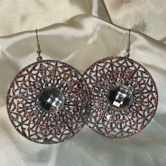 Big & Fun Christmas earrings bling NEW - Picture 2 of 8